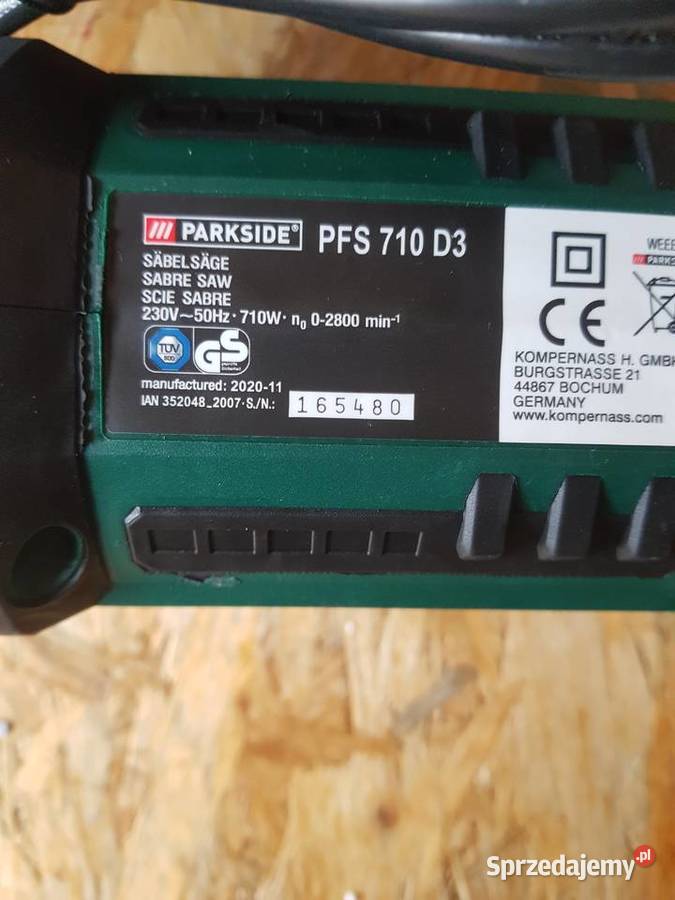 Piła szablasta elektryczna Parkside PFS 710W D3 71 Głogowa
