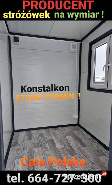 Pawilon Stróżówka Kontener Kraj NA WYMIAR SZYBKI Pozostałe mazowieckie