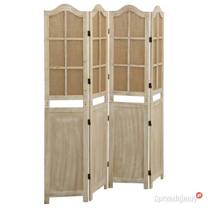 Parawan 4panelowy brązowy 140x165 tkanina Warszawa