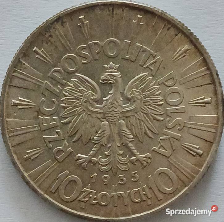 10 J Piłsudski 1935 r 6 mennicze Konin