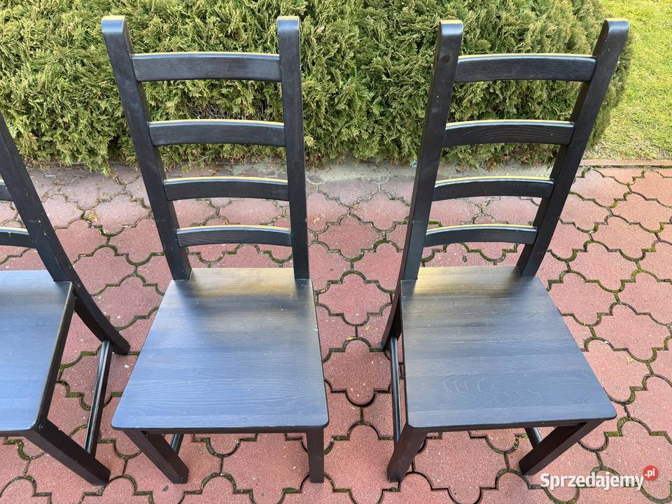 Krzesło drewniane kuchenne czarne krzesła do Garwolin