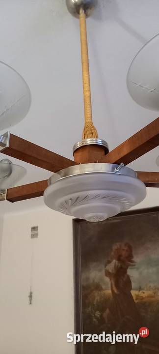 Pięcioramienny żyrandol w stylu Art Deco Skierniewice