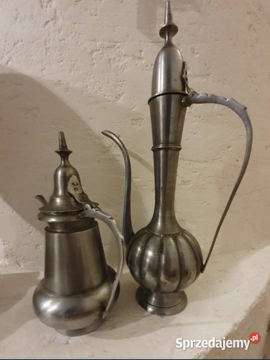 Stary DZBANEK kompletu fajka wodnametal srebrny Lublin