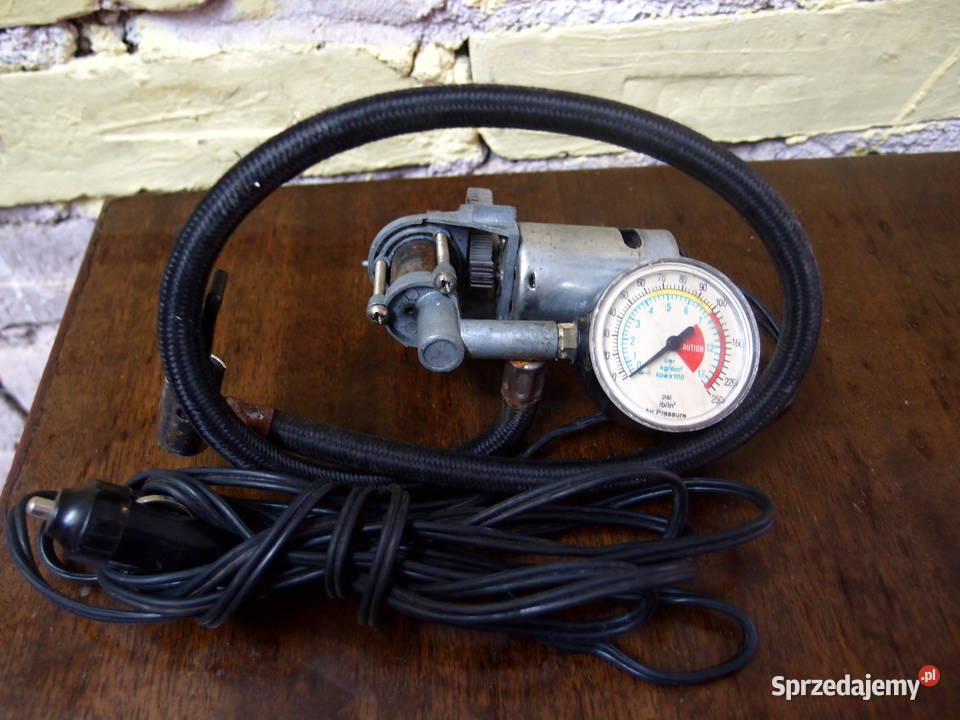 Silniczek elektryczny 12V z manometrem 17bar 250 Pozostałe