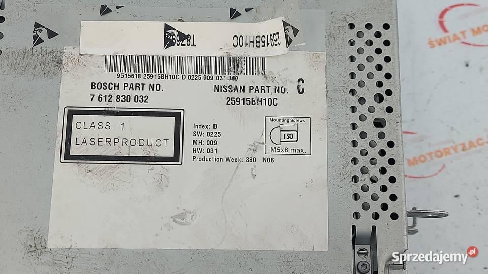 QASHQAI J10 JUKE F15 10r radio CD 25915BH10C Kielce