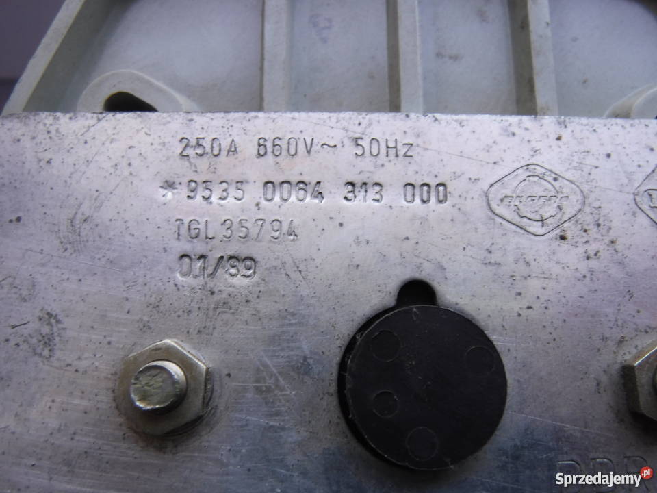 Rozłącznik izolacyjny 250A 660VAC TGL 35794 AC3 Szydłowiec