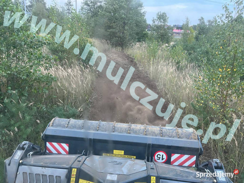 Mulczer leśny wgłębny powierzchniowy Karczowanie małopolskie Kęty ogród