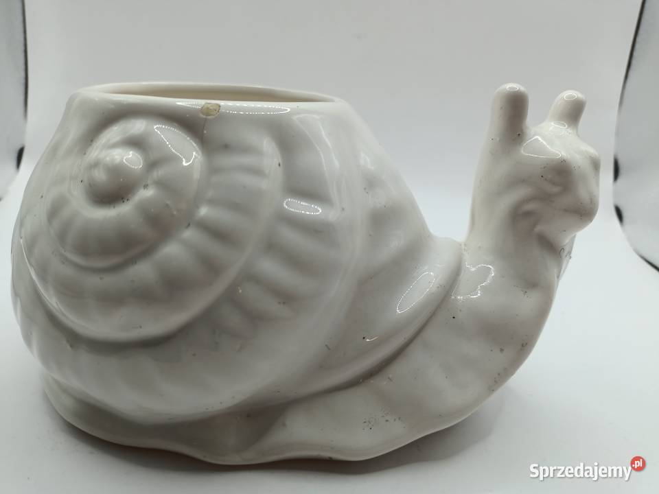 Doniczka osłonka dekoracja porcelana ślimak Zamość sprzedam