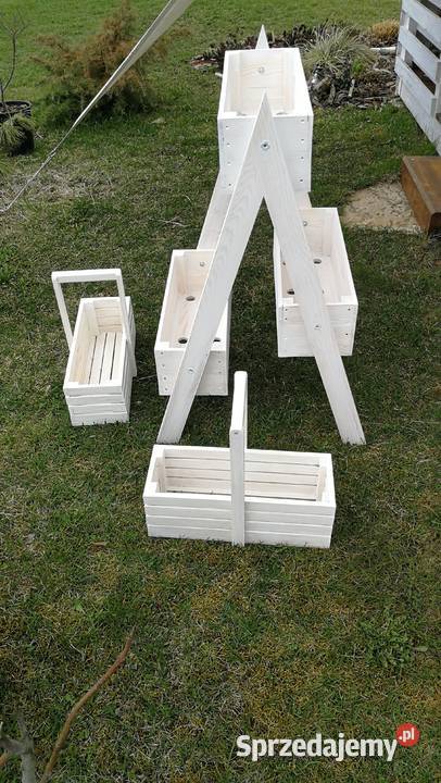 Doniczka drewniana osłonka drewniana Radków