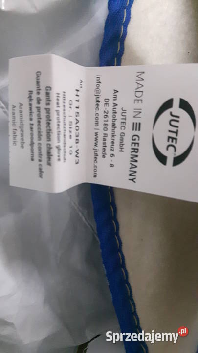 Rękawice 5 palcowe JUTEC temperatura 250 stopni