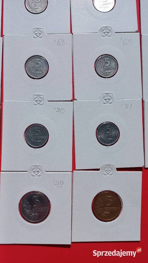 5 groszy PRL wszystkie roczniki Trzebinia