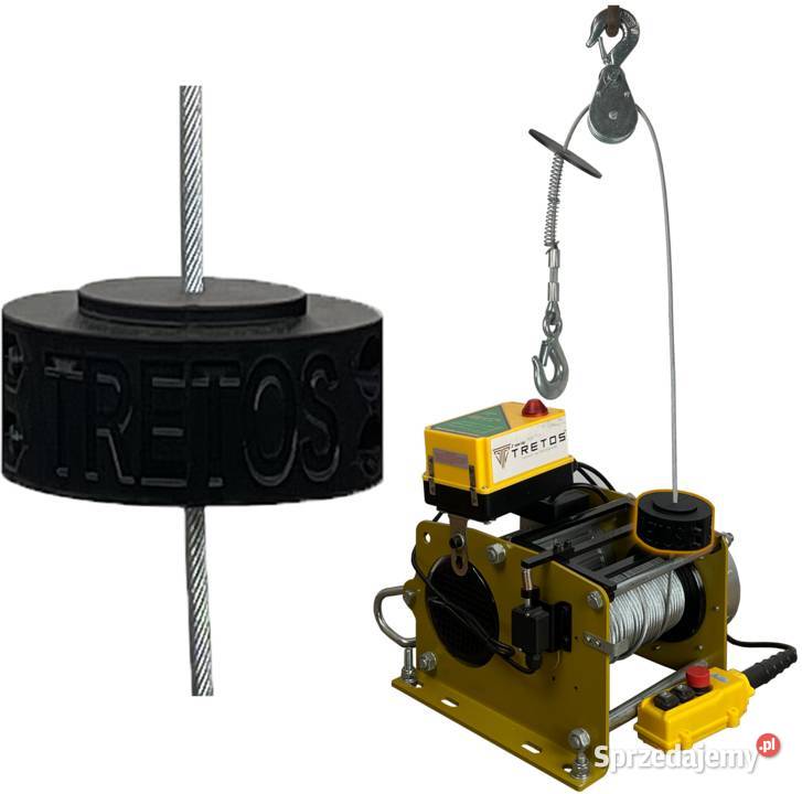 Wciągarka budowlana linowa 230V podnoszenie 500