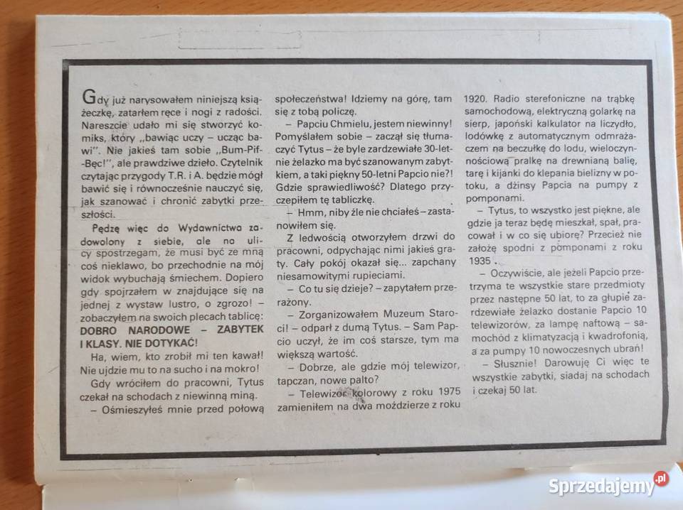 komiks Tytus Romek i ATomek księga 11 Kielce