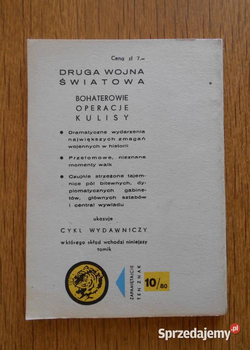 Żółty Tygrys Plomienie na szczytach 1080 historyczne Parczew