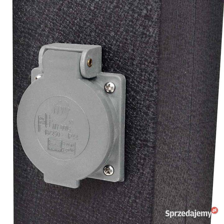 vidaXL Słupek ogrodowy z gniazdkami i lampą Warszawa