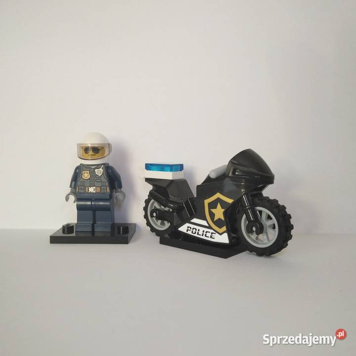 Lego City Policjant i Motocykl 2 niebieski Kłaj