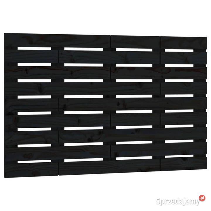 Wezgłowie łóżka czarne 81x3x63 lite drewno mazowieckie