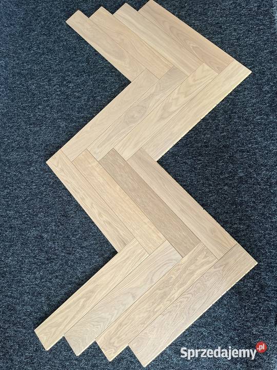 Jodełka klasyczna dębowa 11x120x600 White Biały Rzeszów