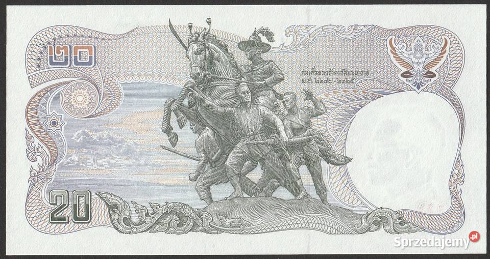 Tajlandia 20 baht batów 1981 9 J stan bankowy Łódź