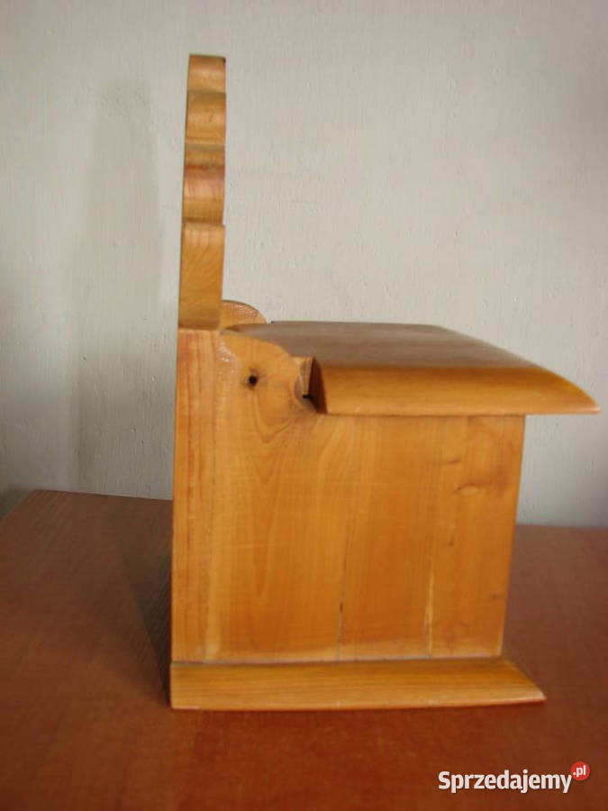 stary drewniany kuchenny pojemnik na sól Pruszcz Gdański