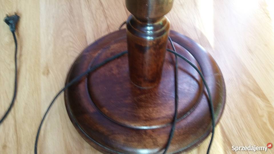 lampa z drewna podłogowa stojąca Poznań
