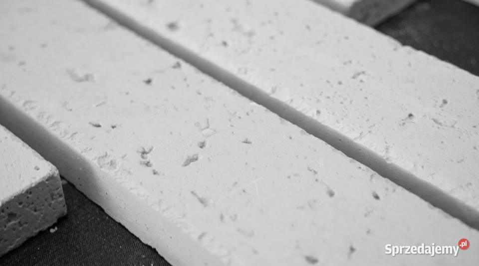 Płytki ceglane na elewację Slim Long White 52 mazowieckie Warszawa