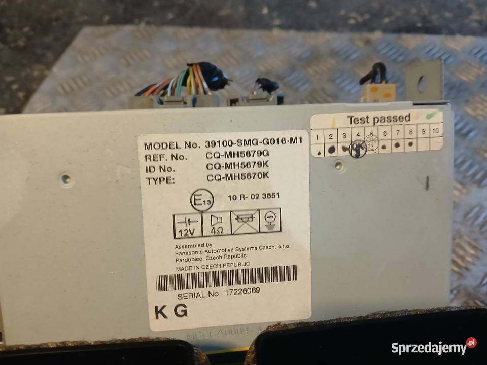 Radio fabryczne Honda Civic VIII 8 UFO małopolskie Radłów