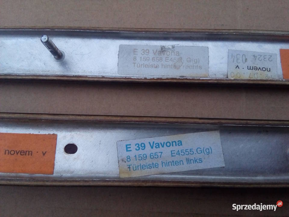 Dekory listwy drzwi wewnętrzne BMW E39 lift Koszalin
