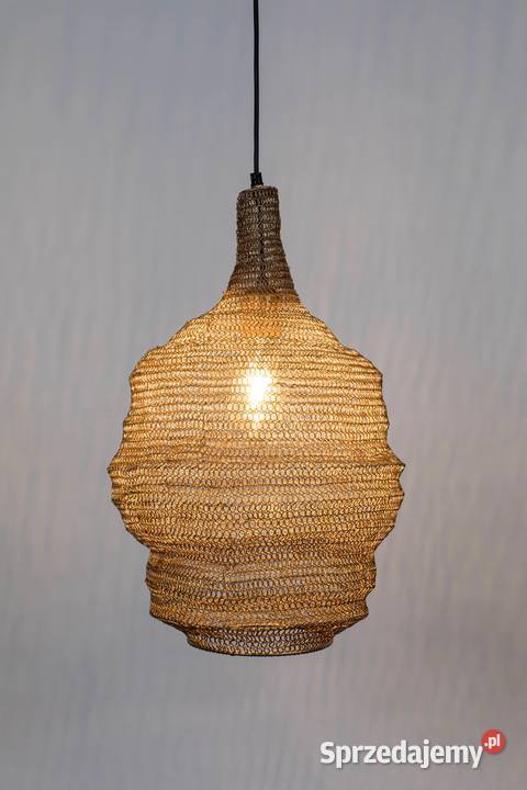 Lampa wisząca mosiężna siatka kokon Nest cocoon Lampy wiszące Warszawa sprzedam