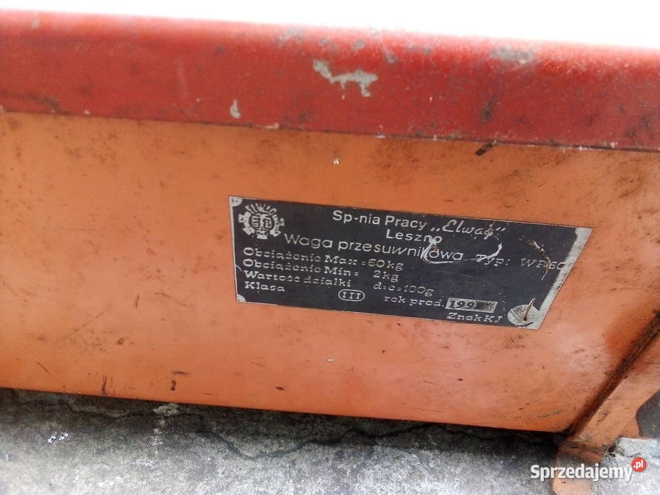 Waga przesuwnikowa WP60 wielkopolskie Leszno sprzedam