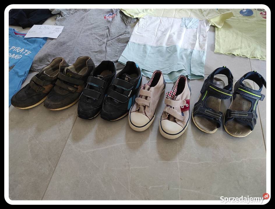 Zestaw paka ubrań chłopięcych rozmiar 134 buty 8 lat+ Płock