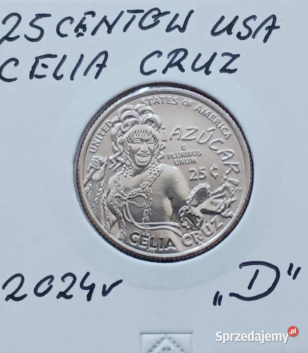 25 Centów USA 2024 r men D Celia Cruz wielkopolskie sprzedam