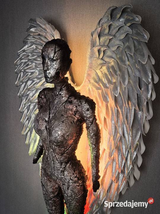 rzeźba lampa sztuka użytkowa anioł wielkopolskie Piła