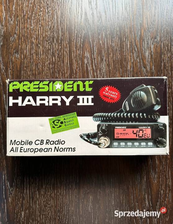 Zestaw CB radio President Harry 3 antena cb President Przytoczno