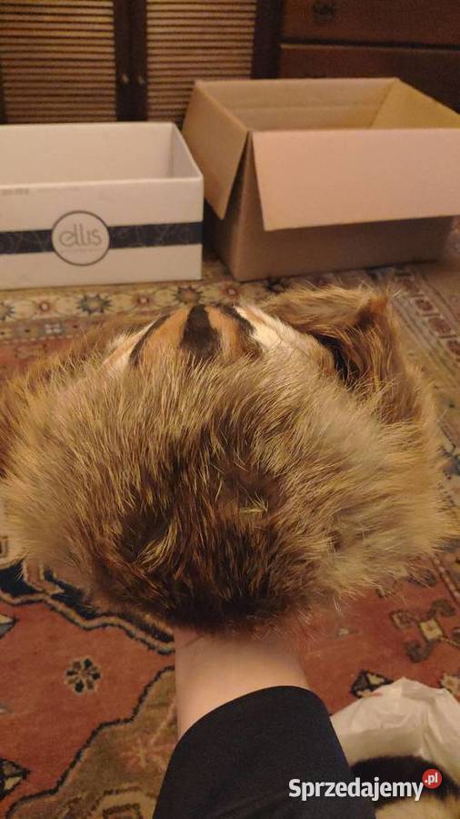 Trochę zwariowana czapka uszanka z futra