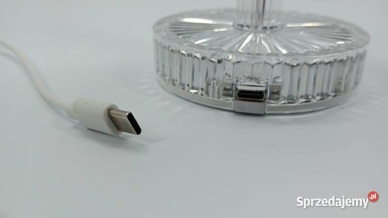 Lampka dotykowa LED 1W USBC aku 800mAh ozdobna Lampy stołowe i nocne Zielona Góra