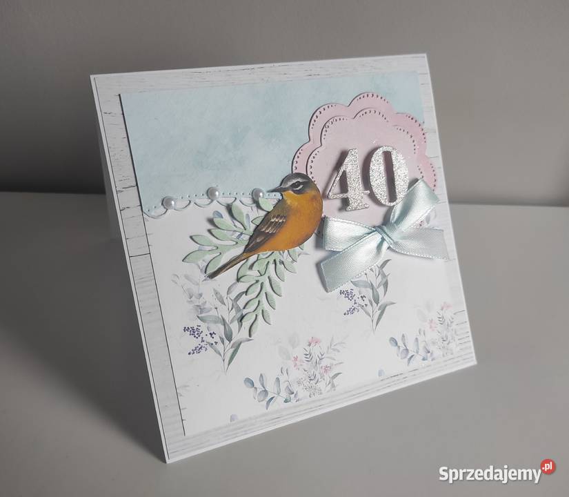 Kartka ręcznie robiona na urodziny urodzinowa Łódź