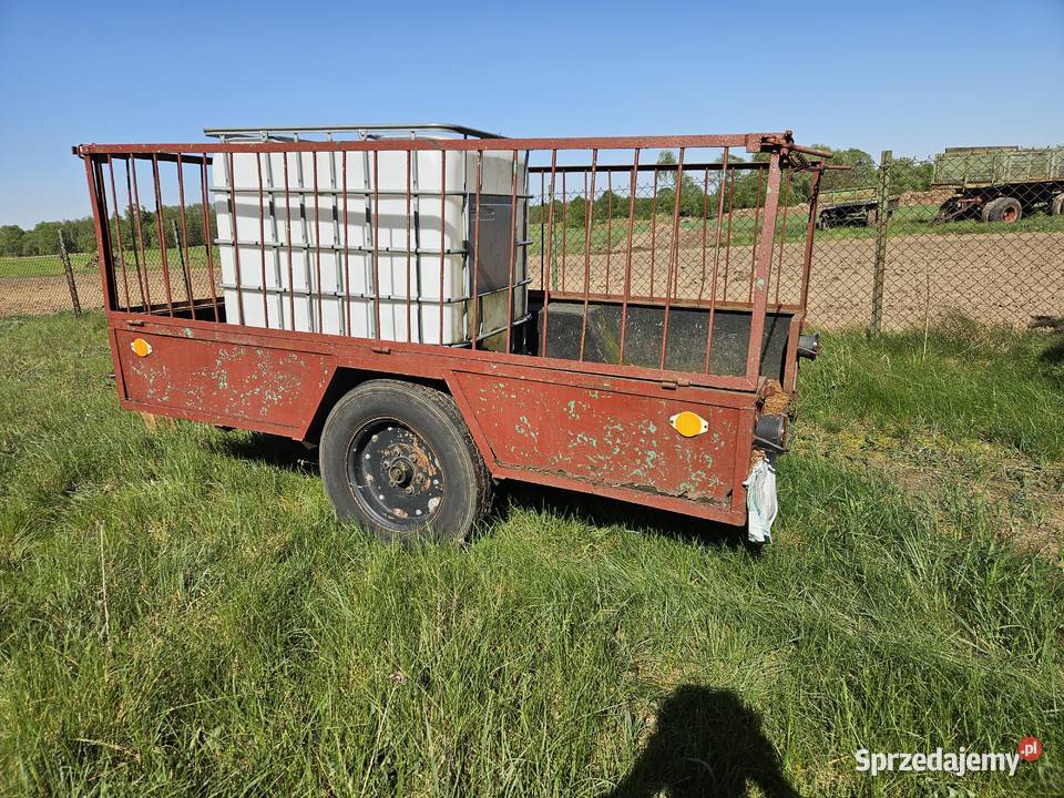 Przyczepka jednoosiowa osiową rolnicza ład 1000 Radzanów sprzedam