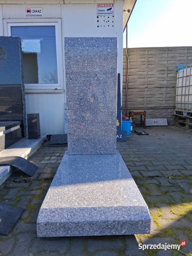 Nagrobek urnowy 120 x 60 granit strzegomski 12 Dom i Ogród
