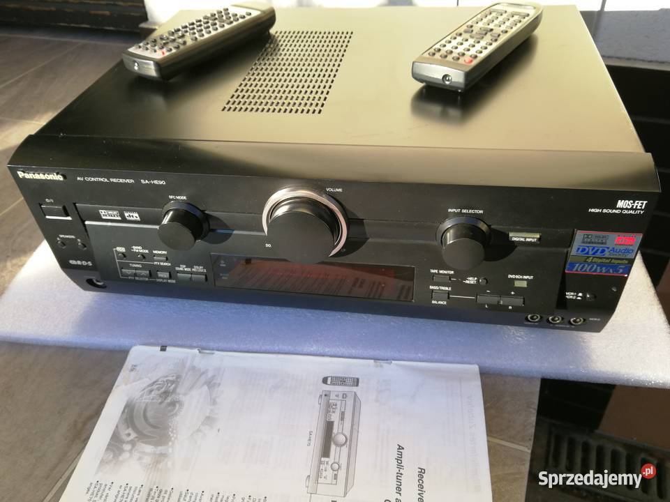Panasonic amplituner stereo sahe 90 dvd kino Szczecin
