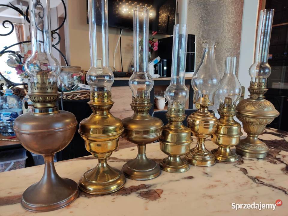 lampa lampy mosiężne naftowe wyprzedaż lubuskie Gorzów Wielkopolski