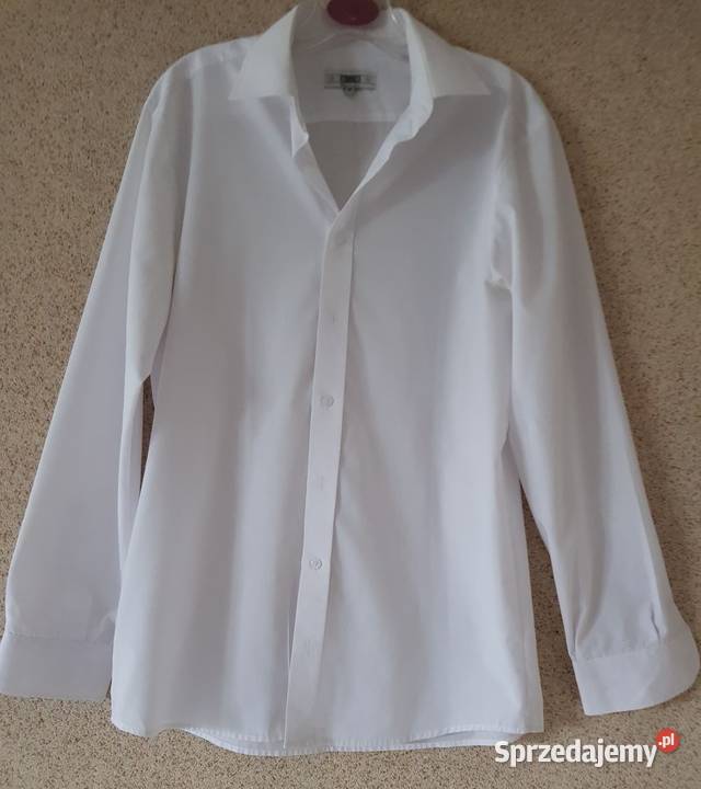 koszula biała z kołnierzykiem damska męska slim Bluzki i koszule świętokrzyskie Kielce