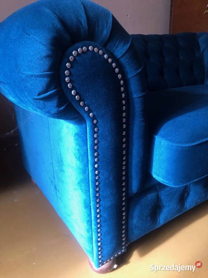 Luksusowa Sofa Chesterfield 2osobowa Welur Agata małopolskie Kraków