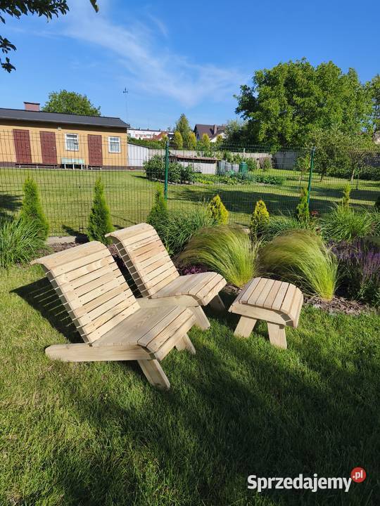 leżak ogrodowy drewniany Warszawa