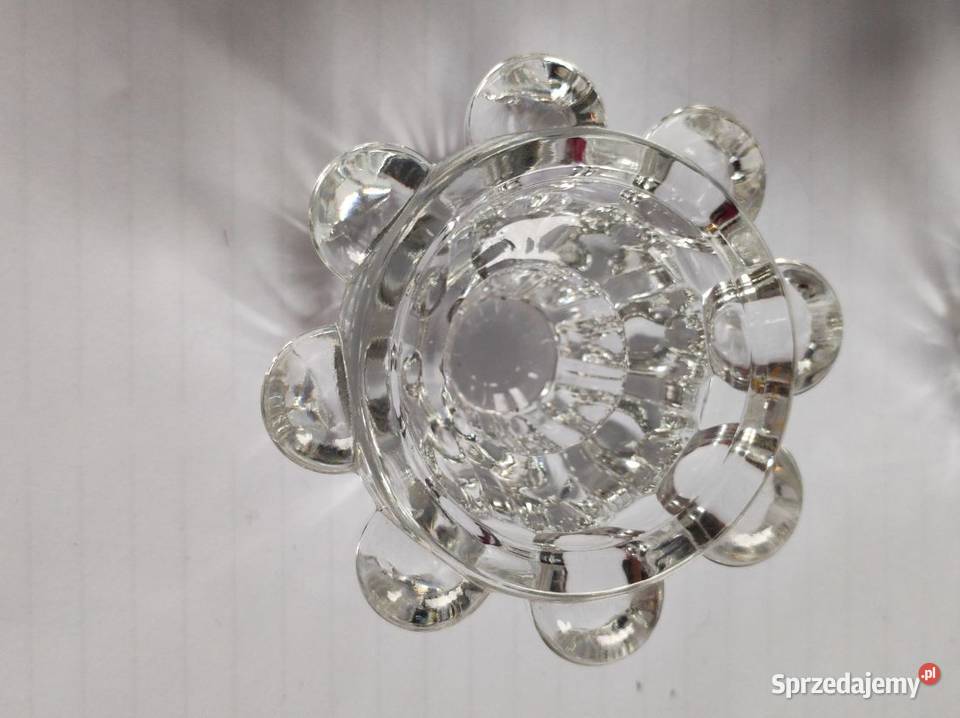 kryształowy świecznik ozdobny vintage francuski Kielce
