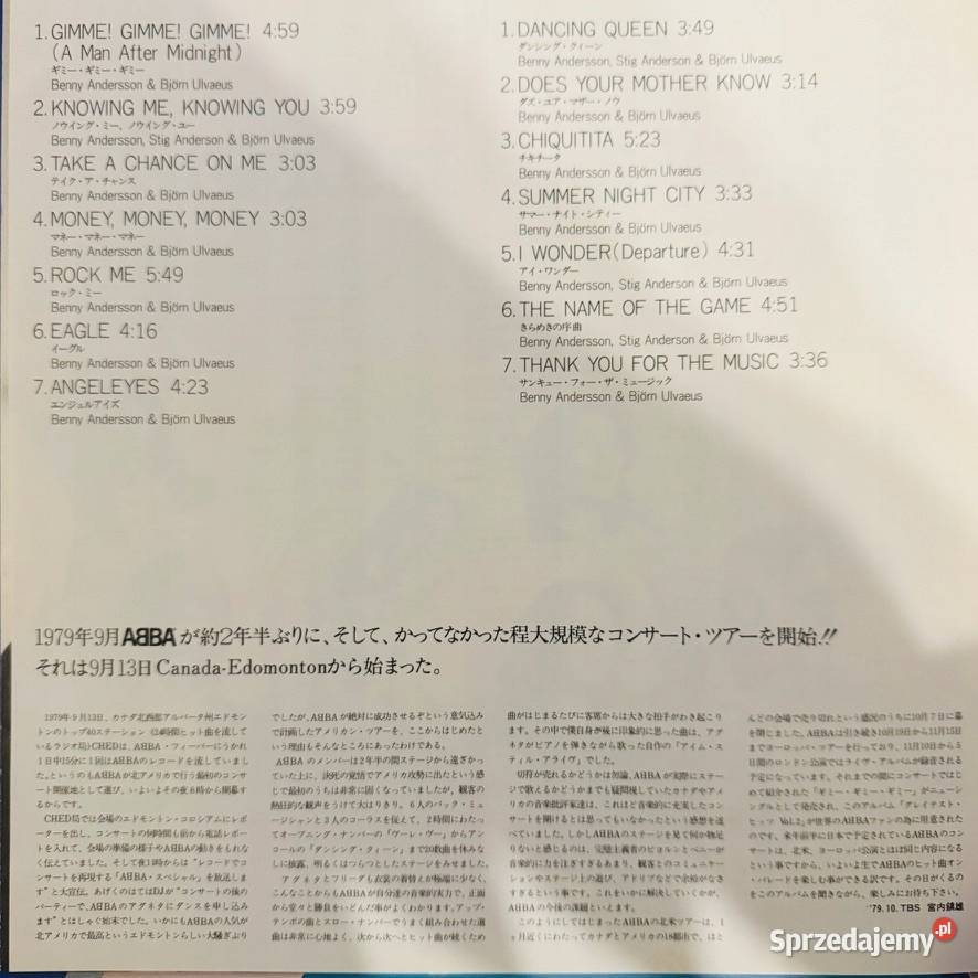 Abba Abba Greatest Hits Vol 2 EXEX Japan Obi LP Warszawa