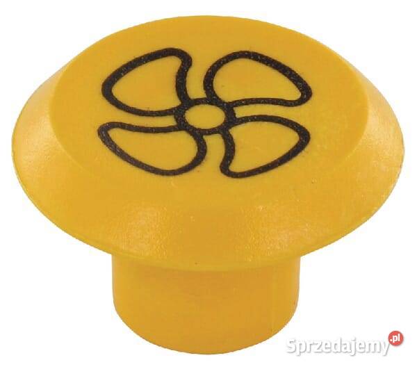 Symbol przełącznika dmuchawy okrągły żółty Kamionna