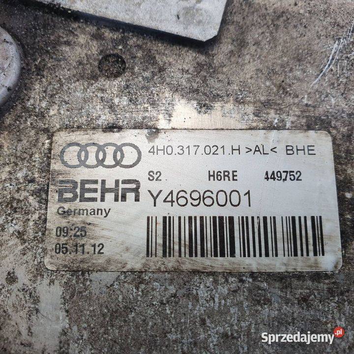 CHŁODNICZKA OLEJU AUDI A8 D4 4H0317021H kujawsko-pomorskie
