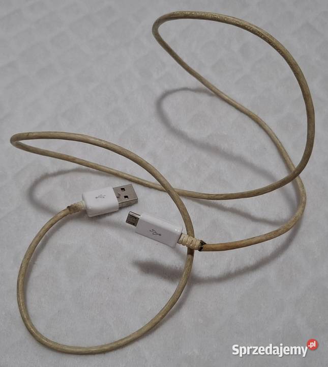 Kabel USB Typ A USB micro B biały 100 1m