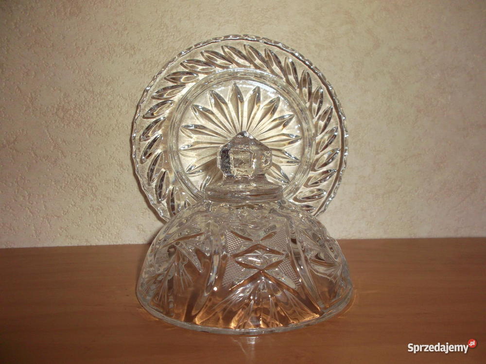 Kryształowa maselniczka i mlecznik Czersk sprzedam